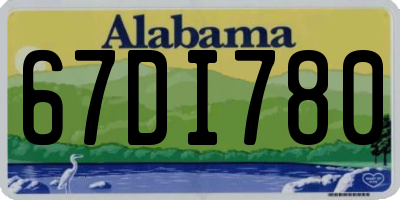 AL license plate 67DI780