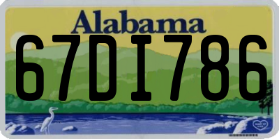 AL license plate 67DI786