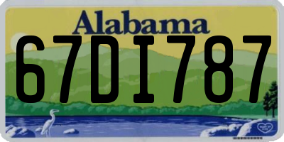 AL license plate 67DI787