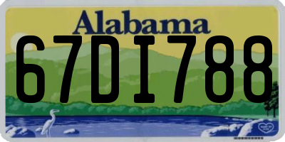 AL license plate 67DI788