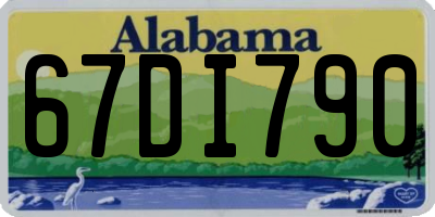AL license plate 67DI790