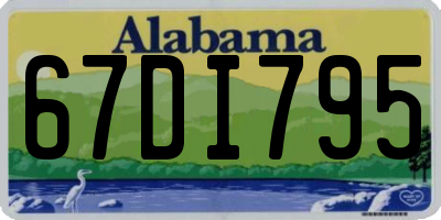 AL license plate 67DI795