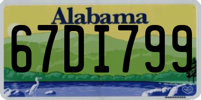 AL license plate 67DI799