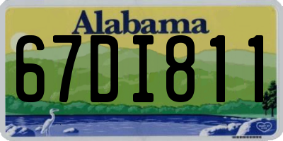 AL license plate 67DI811