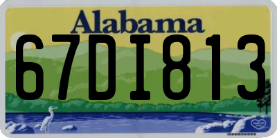 AL license plate 67DI813