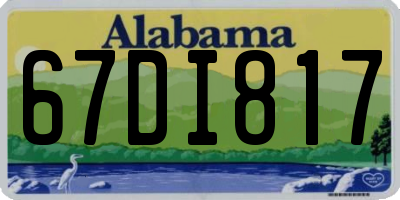 AL license plate 67DI817