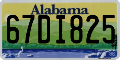 AL license plate 67DI825