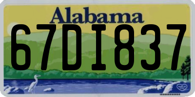 AL license plate 67DI837