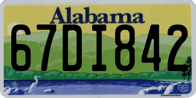 AL license plate 67DI842