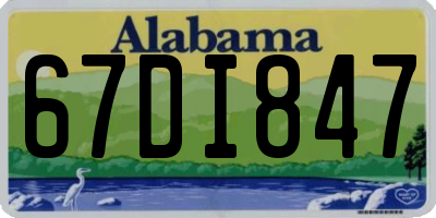 AL license plate 67DI847