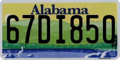 AL license plate 67DI850