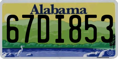 AL license plate 67DI853
