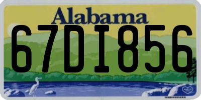 AL license plate 67DI856