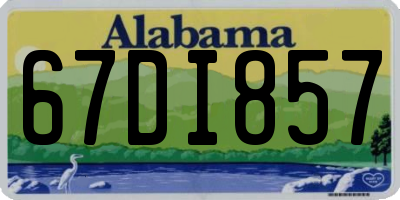 AL license plate 67DI857