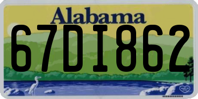AL license plate 67DI862