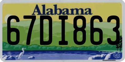 AL license plate 67DI863
