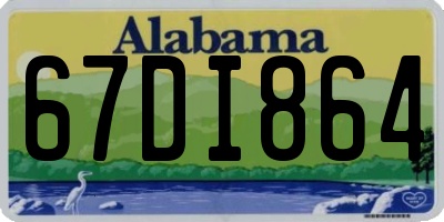 AL license plate 67DI864