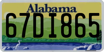 AL license plate 67DI865