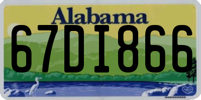 AL license plate 67DI866