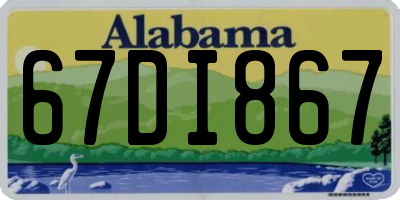 AL license plate 67DI867