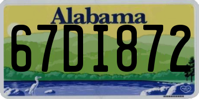 AL license plate 67DI872