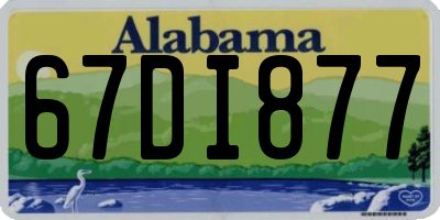 AL license plate 67DI877