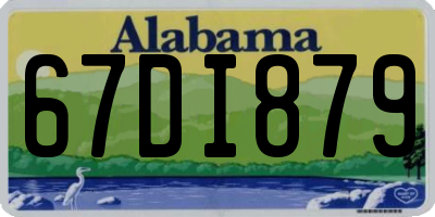 AL license plate 67DI879