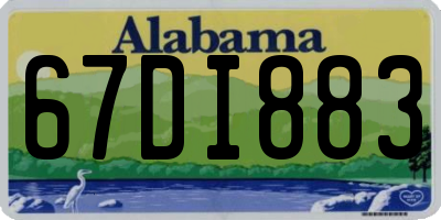 AL license plate 67DI883