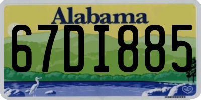 AL license plate 67DI885