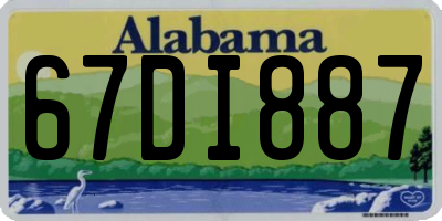 AL license plate 67DI887