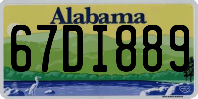 AL license plate 67DI889