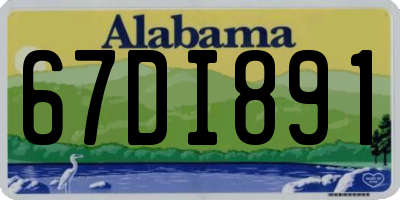 AL license plate 67DI891