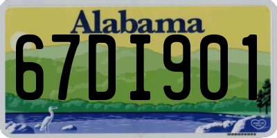 AL license plate 67DI901