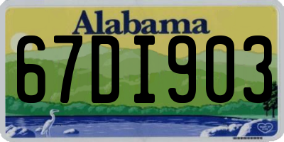 AL license plate 67DI903
