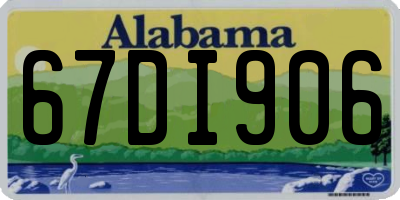AL license plate 67DI906