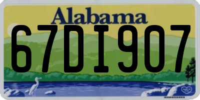 AL license plate 67DI907
