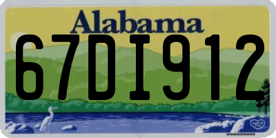 AL license plate 67DI912