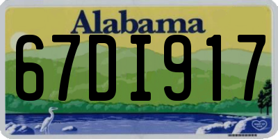 AL license plate 67DI917