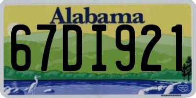 AL license plate 67DI921