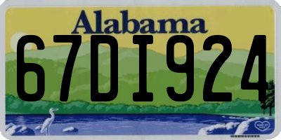 AL license plate 67DI924