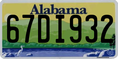 AL license plate 67DI932