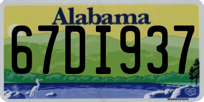 AL license plate 67DI937