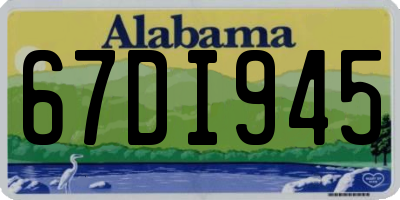 AL license plate 67DI945