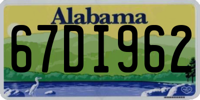 AL license plate 67DI962