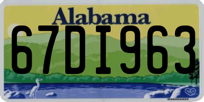 AL license plate 67DI963