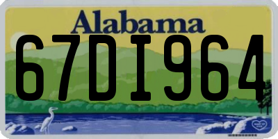 AL license plate 67DI964