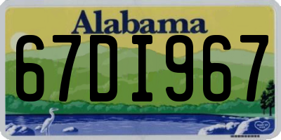 AL license plate 67DI967