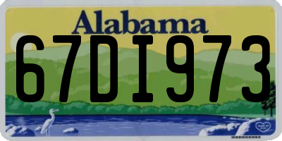 AL license plate 67DI973