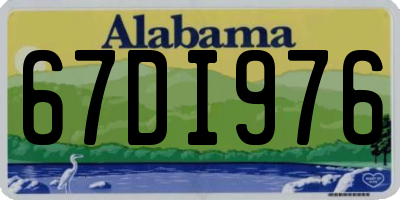 AL license plate 67DI976