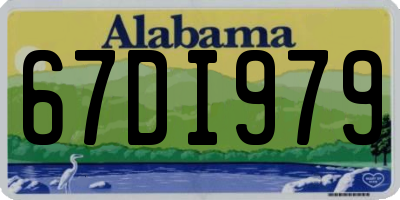 AL license plate 67DI979